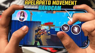 MOBILE APELAPATO 1 VS 4 MOVEMENT HANDCAM  Movement Speed Trick  Apelapato Trick  Free Fire [upl. by Ahsiela]