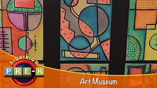 Art Museum  Virtual Field Trip  KidVision PreK [upl. by Delp]