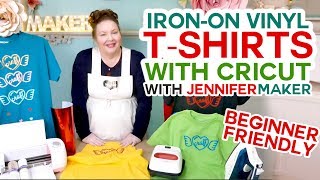 Cricut IronOn TShirt Tutorial  Beginner Friendly [upl. by Delsman]