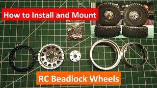 How To Step by Step Install and Mount RC Beadlock Wheels [upl. by Steve]