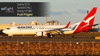 Qantas Full Flight Sydney to Auckland Boeing 737800 [upl. by Aihsekan115]