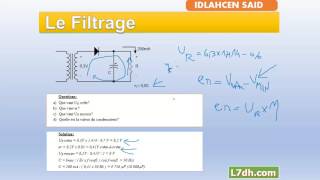 EP10 La Diode Exercices De Filtrage simple alternance [upl. by Anayrb]