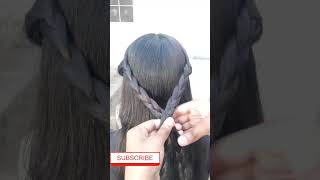 hairstyle for long hair girlshairtutorial shortvideo braids shorts youtubeshorts hairstyle [upl. by Aranat]