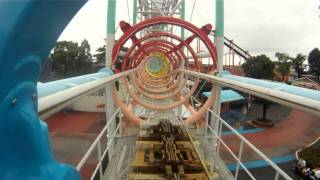 Ultra Twister Roller Coaster POV Front Seat Togo Shuttle Mitsui Greenland Japan HD 1080 [upl. by Ellegna]