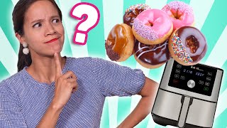 ¿PODRÉ COCINAR DONAS DONUTS EN AIR FRYER  FREIDORA DE AIRE CALIENTE Ep 2  La Cooquette [upl. by Ecnahoy]