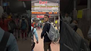 Bina ticket ke Darr ka mahual railway station trendingshorts patnajunction studentslife sabir [upl. by Dinny657]