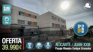 ✅ VENDIDO ✅☀️ALICANTE💰39990€⭐️PISO EN OFERTA PARA VIVIR O INVERTIR MAESTRO ENRIQUE GRANADOS⭐️ [upl. by Maltz]