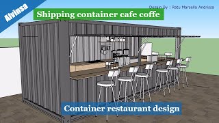 Shipping container cafe coffe  container restaurant design [upl. by Aniteb]