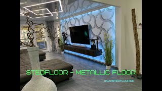 Metallic Epoxy Floor coating  Alte Betonboden mit Epoxidharz beschichten [upl. by Conlan986]