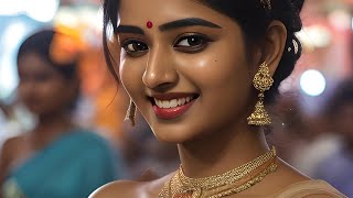 Beautiful Indian Girls in Chennai 4K Lookbook  AI BeachGirls [upl. by Currey]