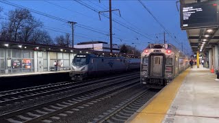 Evening Railfanning at Metropark Station [upl. by Esydnac]