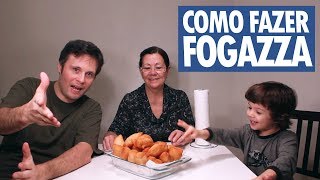 Como fazer FOGAZZA  Receita Prática e Rápida [upl. by Lenahtan]