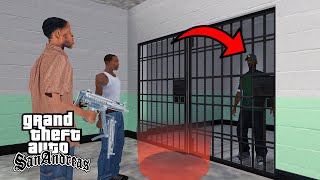 What Happen If CJ VISIT The PRISON When SWEET Is ARESTED in GTA San Andreas [upl. by Bremen]