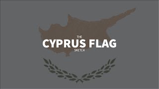 Cyprus Flag  Sketch cyprus flag drawing viral trending music new youtube sketch europe [upl. by Nahtaj128]