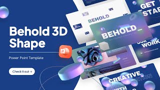 Behold Creative 3D Shape Template Revolutionize Your Presentations [upl. by Ranice]