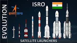 Evolution of ISRO Rockets  Evolution of ISRO Launchers  ISRO Launchers🚀 Comparison [upl. by Ensoll]