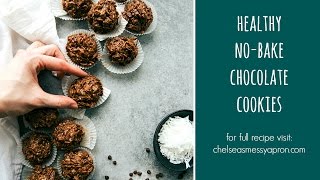 Healthier No Bake Chocolate Cookies [upl. by Nanny]