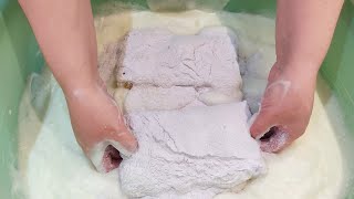 Dish Soap and Recycled Laundry Powder 🤍 Thick Paste and Sudsy Rinsing 🤍 ASMR [upl. by Llenyaj500]