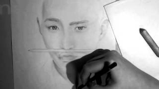 Kim Joon MyunSuho 김준면수호  Graphite Pencil Drawing Speed Drawing [upl. by Niwroc232]