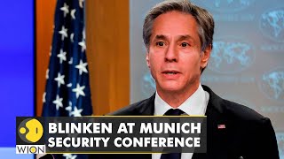 Munich Security Conference 2022 Russia creating false provocations in Ukraine says Antony Blinken [upl. by Esinek]