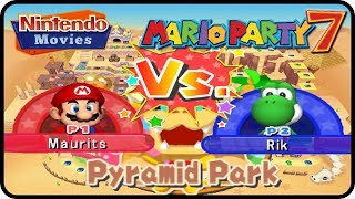 Mario Party 7  Pyramid Park Duel Mode Multiplayer [upl. by Sontich506]