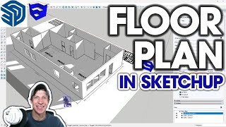 Getting Started with SketchUp Pro for Beginners 5  FLOOR PLAN [upl. by Ardelle715]