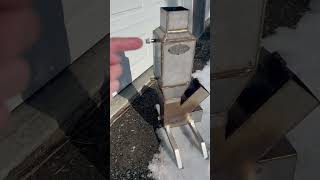 Off Grid Rocket Stove Water Heater shorts offgrid rocketstove [upl. by Milt]