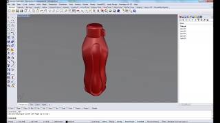 Tutorial Rhinoceros 3D Tupperware Eco Water  Rhino 6 [upl. by Haropizt]