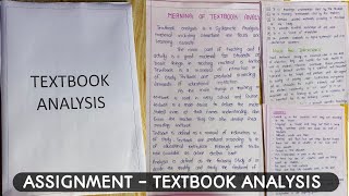 Textbook Analysis  Analyse any one course curriculum or textbook  Textbook Review [upl. by Baese]