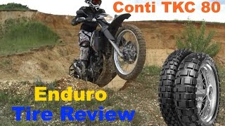 Continental TKC 80  Enduro Tire Review [upl. by Anawit]