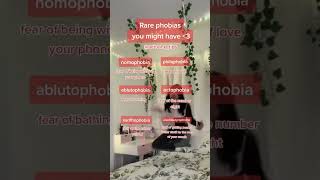 rare phobias you may have ❤️rare phobia tiktok aesthetic tips shorts shortsfeed viral fyp [upl. by Cindra]