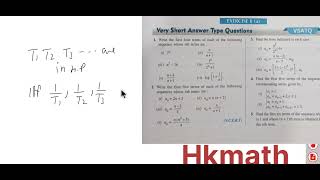 1 Math ch8a sequence and series [upl. by Eidderf]