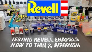 Scale Model Tips  Testing Revell Enamels  How To Thin amp Airbrush Them  Excellent Results [upl. by Ahsahtan]