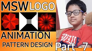 How to make animation and pattern design in msw logo  msw logo tutorial in bangla [upl. by Nemrac693]