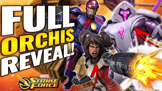 FULL ORCHIS KIT REVEAL Sentinels Nimrod Sentinel Omega Coming New Reworks  Marvel Strike Force [upl. by Ninehc]