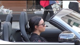 Demi Lovato enjoys her Christmas gift a New 2018 AMG GT C Coupe‎  Subscribe [upl. by Minne217]