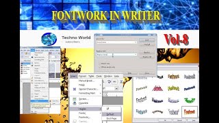 Fontwork in OpenOffice writer [upl. by Aihseken]