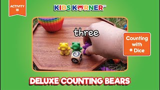 Counting with Number Dice and Sorting Bears by Kids Korner  Math Manipulatives for Kids  ACT 18 [upl. by Ainahs]