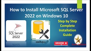 How to Install Microsoft SQL Server 2022 on Windows 10  5 Steps Installation MS SQL Server and SSMS [upl. by Ajna]