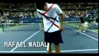 Djokovic imita a Sharapova Nadal y Federer [upl. by Island]