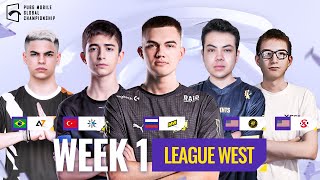 EN PMGC 2021 League West  Week 1 Day 1  PUBG MOBILE Global Championship [upl. by Meta14]