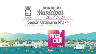 Concejo Municipal de Macul N°174  19112024 [upl. by Ennaerb]