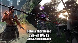 BDO Dehkia Thornwood 22000h  318AP Awakened Sage [upl. by Otxis]