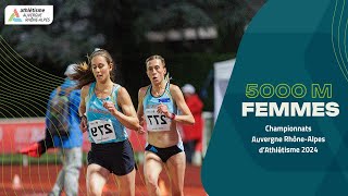 Finale 5000M Femmes  Championnats Auvergne RhôneAlpes 2024 [upl. by Bessy]