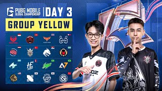 EN 2024 PMGC League  Group Yellow Day 3  PUBG MOBILE Global Championship [upl. by Noremak]