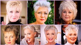 80  Best Short Hairstyles And Haircuts Ideas For Women Over 70  Classic Pixie Spiky Haircuts [upl. by Aleehs]