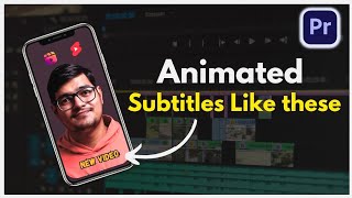 How to create Animated Subtitles in Premiere Pro Hindi  Lalit Mohan Pandey [upl. by Olumor]