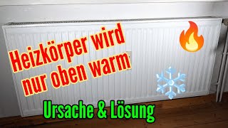 Heizung wird nur oben warm  Heizkörper wird nur zur Hälfte warm  Das ist der Grund und die Lösung [upl. by Seagraves]