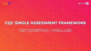 CQC Single Assessment Framework  WELLLED [upl. by Ylam906]