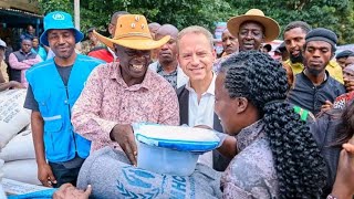 DP GACHAGUA DISTRIBUTES FOOD TO RESIDENTS DISPLACED BY FLOODS AT KIAMAIKO MATHARE NAIROBI COUNTY [upl. by Paz]